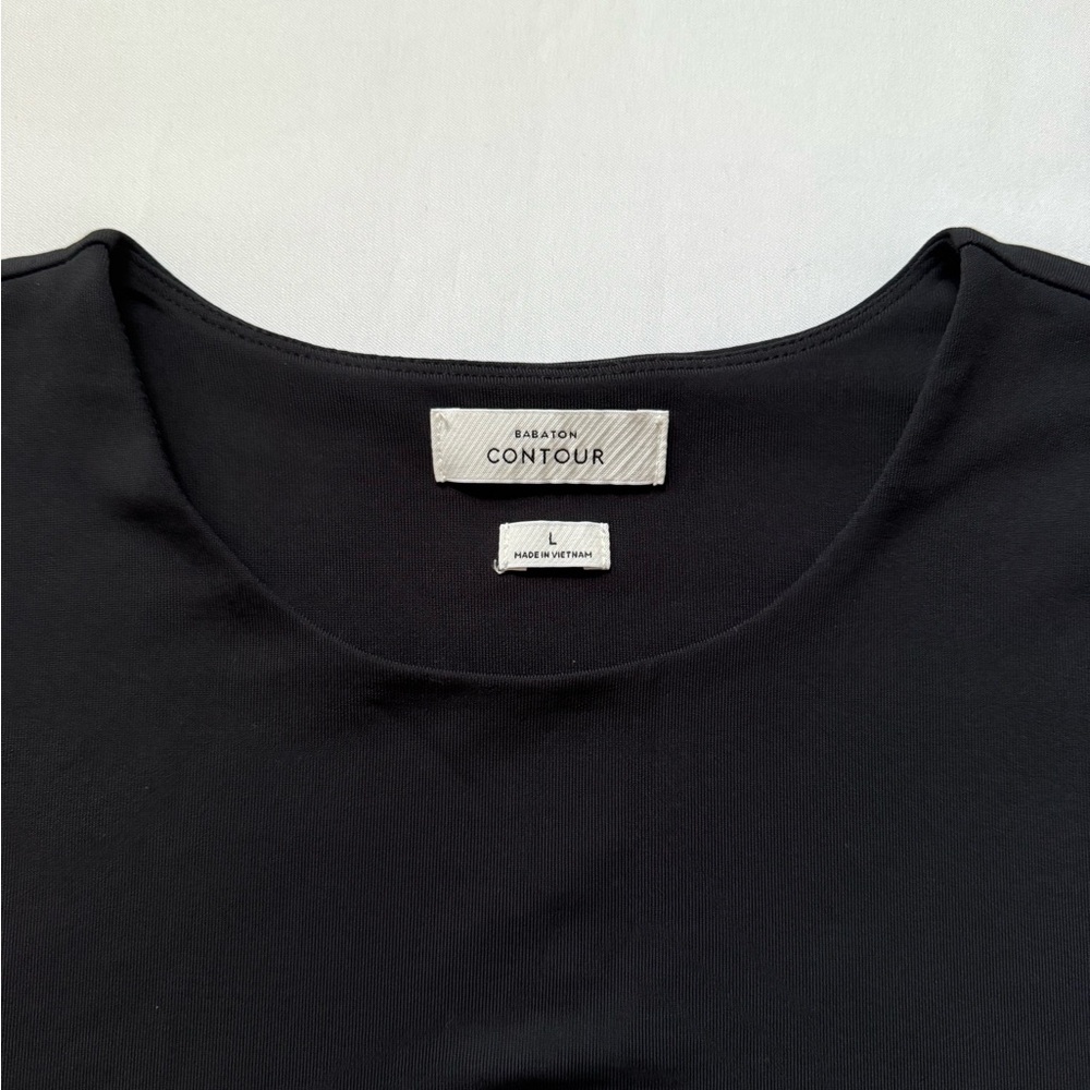 Aritzia Babaton Contour Short Sleeve Black Bodysuit - Picture 7 of 7